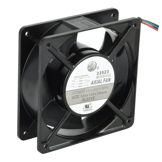 Ventilador de refrigeración robusto AC de doble voltaje 12038