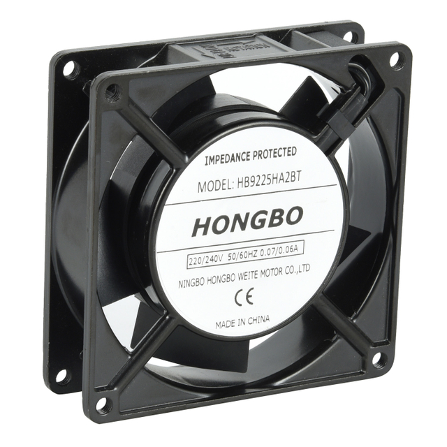 Ventilador de refrigeración axial AC 9225 de grado industrial de alta eficiencia de 92 mm x 92 mm x 25 mm